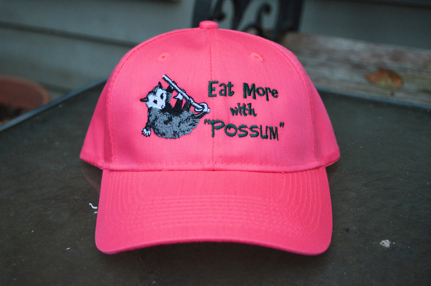 Hot Pink Possum Seasoning Hat