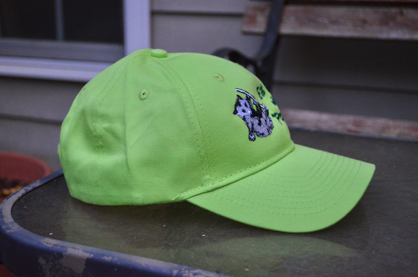 Lime Green Possum Seasoning Hat