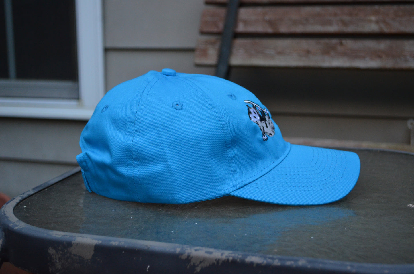 Bright Blue Possum Seasoning Hat