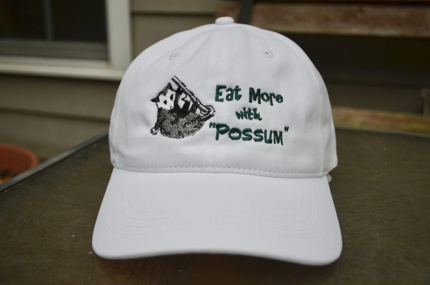 White Possum Seasoning Hat