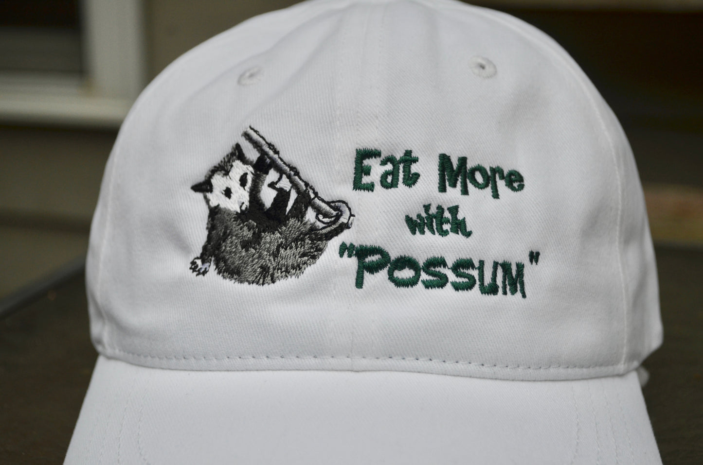 White Possum Seasoning Hat