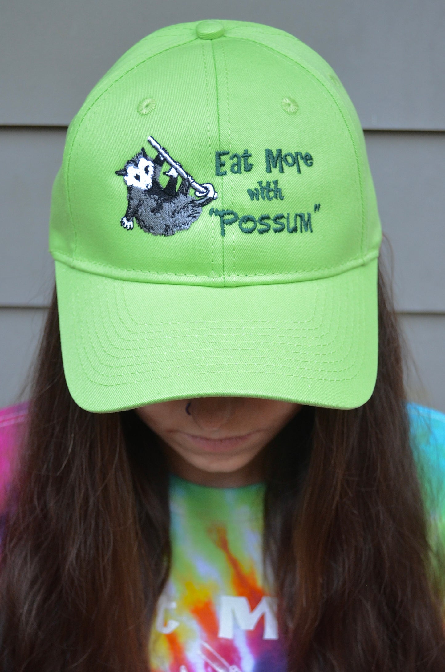 Lime Green Possum Seasoning Hat