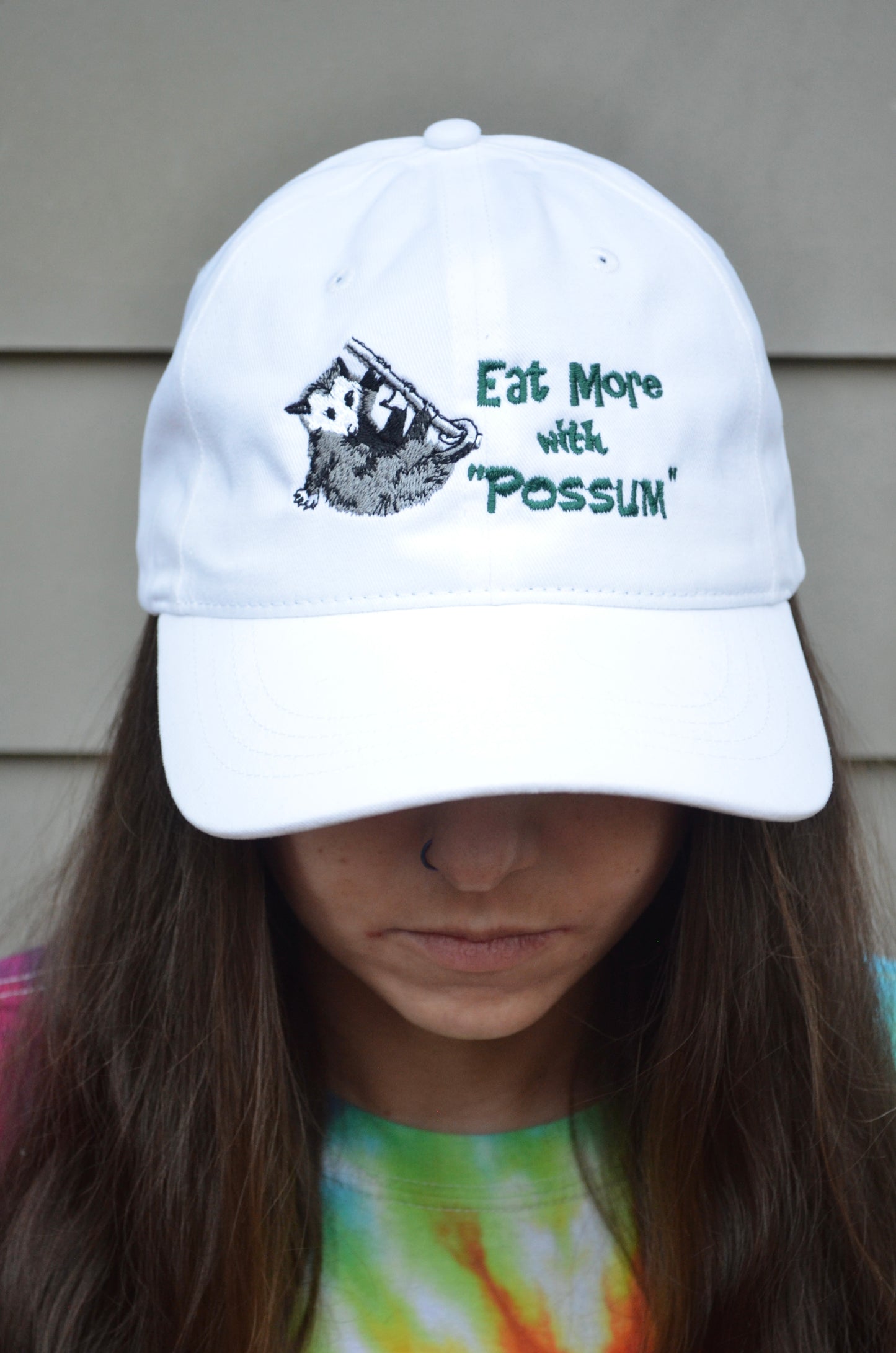 White Possum Seasoning Hat